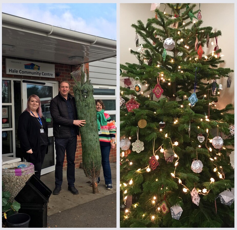 Farnham Round Table donates this year's Christmas Tree - Dec 22